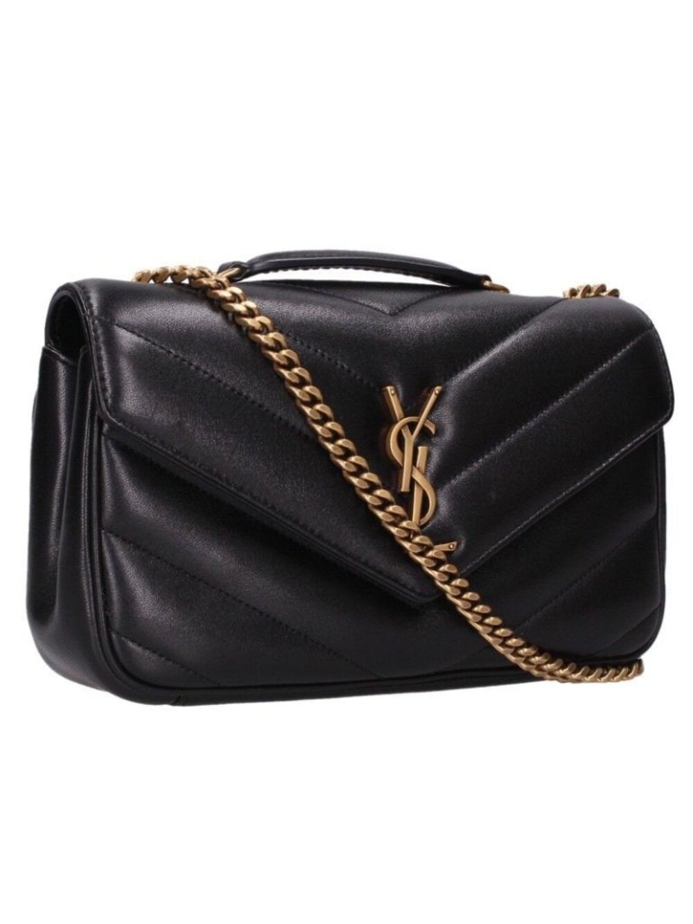 Saint Laurent Paris Loulou Lambskin Chain Shoulder Bag